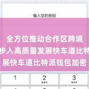 全方位推动合作区跨境电商产业步入高质量发展快车道比特派钱包加密