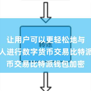 让用户可以更轻松地与朋友和家人进行数字货币交易比特派钱包加密